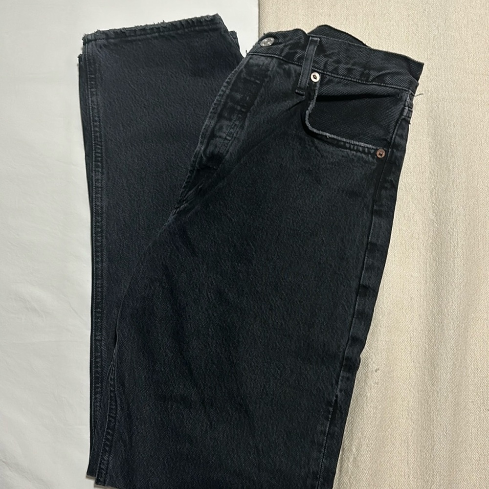 Agolde 90’s Pinch Waist Jean in Black Tea